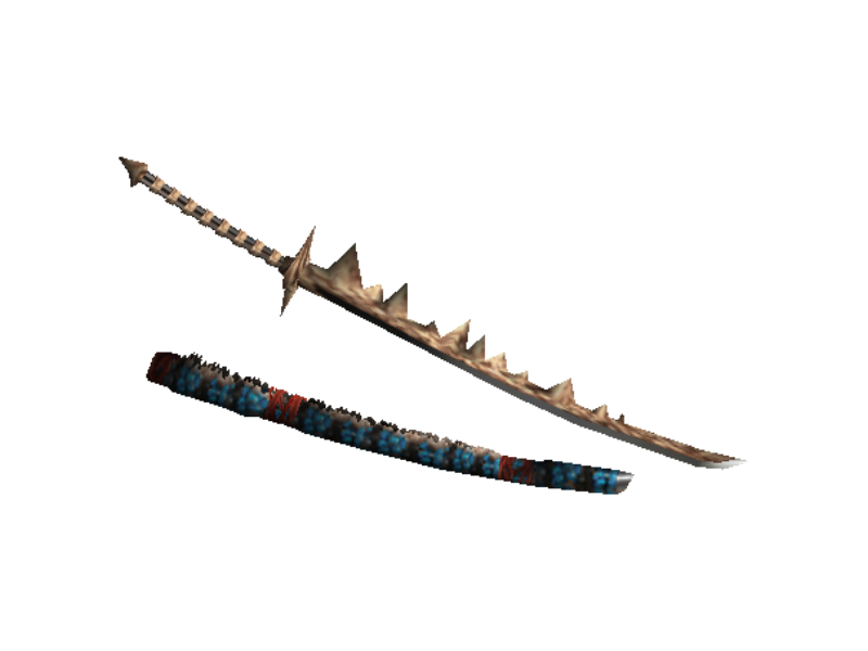 In-game render of Bone Katana "Wolf"